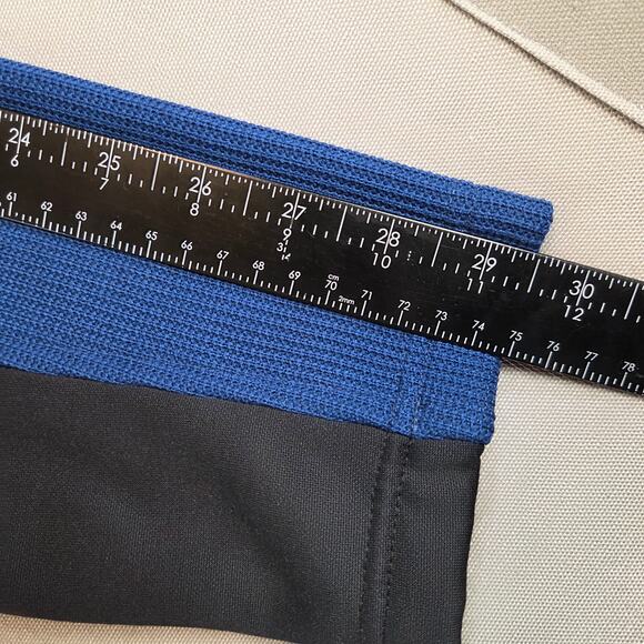 Spyder Men’s XXL 1/4 Zip Pullover Blue Black Yellow Performance Fleece - Picture 12 of 16